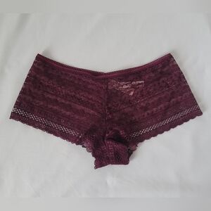 Victoria's Secret Purple Lace Boyshort Pantied